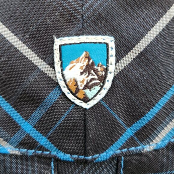 KÜHL Plaid Long-Sleeve Western Pearl Snap Shirt L- BLACK BLUE - Picture 3 of 6